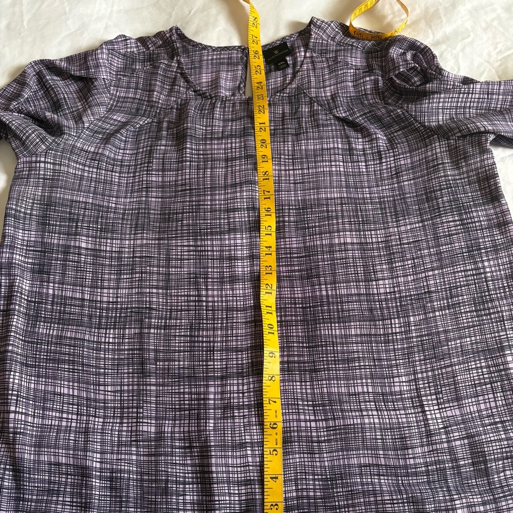 WORTHINGTON Geometric Print Blouse - Picture 9 of 9